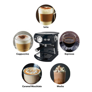 Built-ln Fancy Milk Foam 1.5L 15 Bar Espresso Coffee Maker Machine Semi Automatic Steam Italian Coffee Maker For Home Office