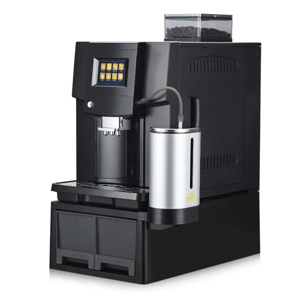 Commercial Home Cafetera Touch Screen Automatic Coffee Maker Machine with Milk Froth and Coffee Bean Grinder Nespresso