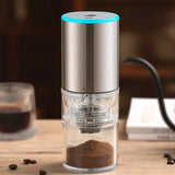 Stainless Steel Electric Coffee Grinder USB Type-C Charging Mini Mill Espresso Spice Home Travel Camping Rechargeable Machine