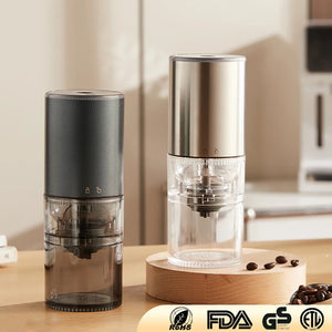 Stainless Steel Electric Coffee Grinder USB Type-C Charging Mini Mill Espresso Spice Home Travel Camping Rechargeable Machine