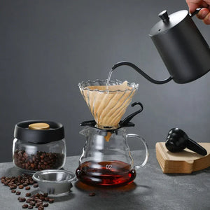 Gift Sets Handmade Pots Coffee Sets Medium Glass Coffee Maker Set Handmade Pots Coffee Utensils Sharing Pots Filter Cups