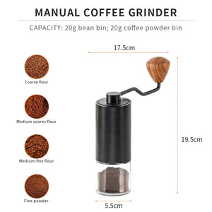 Portable Manual Coffee Grinder Mini Hand Handmade Coffee Bean Grinders Adjustable Steel Core Burr Espresso Coffee Milling Tools