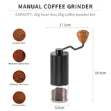 Portable Manual Coffee Grinder Mini Hand Handmade Coffee Bean Grinders Adjustable Steel Core Burr Espresso Coffee Milling Tools