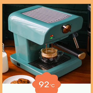 Retro Coffee Machine Home Small Full-semi-automatic Ltalian Concentrated Commercial Steam Milk Bubble High Pressure Extraction